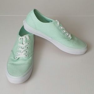 Vans women's Teal canvas sneakers